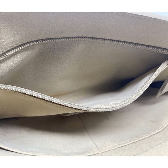 Orciani Leather Light Beige Crossbody Shoulder Bag Handbag Purse Minimalist VTG - Picture 9 of 16